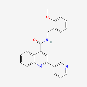 N-(2-methoxybenzyl)-2-pyridin-3-ylquinoline-4-carboxamide