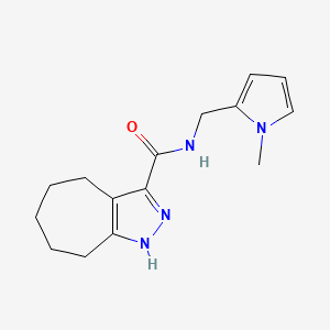 N-[(1-methyl-1H-pyrrol-2-yl)methyl]-2,4,5,6,7,8-hexahydrocyclohepta[c]pyrazole-3-carboxamide