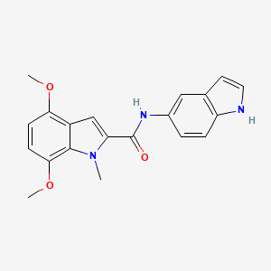 molecular formula C20H19N3O3 B12175323 N-(1H-indol-5-yl)-4,7-dimethoxy-1-methyl-1H-indole-2-carboxamide 