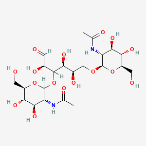 B1217533 N-Acetylglucosaminyl(1-3)-N-acetylglucosaminyl(1-6)-galactopyranose CAS No. 55612-66-3