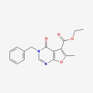 Ethyl 3-benzyl-6-methyl-4-oxo-3,4-dihydrofuro[2,3-d]pyrimidine-5-carboxylate