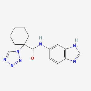 N-(1H-benzimidazol-6-yl)-1-(1H-tetrazol-1-yl)cyclohexanecarboxamide