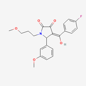 4-[(4-fluorophenyl)carbonyl]-3-hydroxy-5-(3-methoxyphenyl)-1-(3-methoxypropyl)-1,5-dihydro-2H-pyrrol-2-one