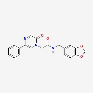 N-(1,3-benzodioxol-5-ylmethyl)-2-(2-oxo-5-phenylpyrazin-1(2H)-yl)acetamide