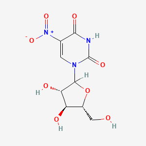 B1217542 5-Nitro-1-arabinofuranosyluracil CAS No. 69321-94-4