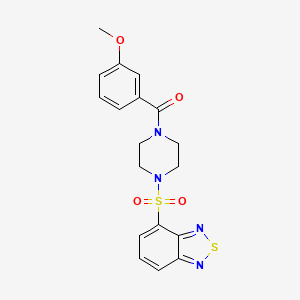 [4-(2,1,3-Benzothiadiazol-4-ylsulfonyl)piperazin-1-yl](3-methoxyphenyl)methanone