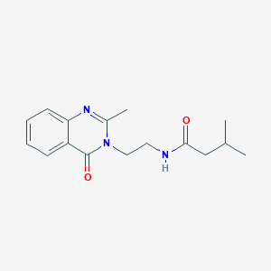 molecular formula C16H21N3O2 B12175530 3-methyl-N-[2-(2-methyl-4-oxoquinazolin-3(4H)-yl)ethyl]butanamide 