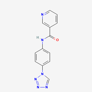 N-[4-(1H-tetrazol-1-yl)phenyl]pyridine-3-carboxamide