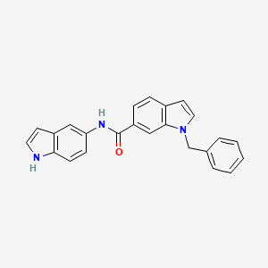 molecular formula C24H19N3O B12175566 1-benzyl-N-(1H-indol-5-yl)-1H-indole-6-carboxamide 