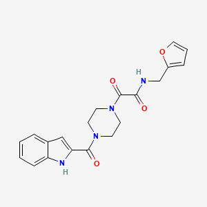 N-(furan-2-ylmethyl)-2-[4-(1H-indol-2-ylcarbonyl)piperazin-1-yl]-2-oxoacetamide