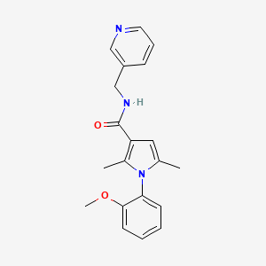 molecular formula C20H21N3O2 B12175638 1-(2-methoxyphenyl)-2,5-dimethyl-N-(pyridin-3-ylmethyl)-1H-pyrrole-3-carboxamide 