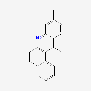 molecular formula C19H15N B1217566 9,12-Dimethylbenz(a)acridine CAS No. 17401-48-8