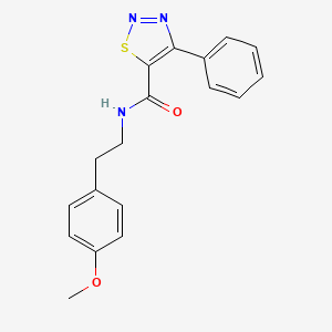 N-[2-(4-methoxyphenyl)ethyl]-4-phenyl-1,2,3-thiadiazole-5-carboxamide