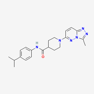 1-(3-methyl[1,2,4]triazolo[4,3-b]pyridazin-6-yl)-N-[4-(propan-2-yl)phenyl]piperidine-4-carboxamide