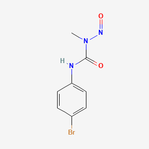 molecular formula C8H8BrN3O2 B1217568 1-Methyl-3-(4-bromophenyl)-1-nitrosourea CAS No. 23139-02-8