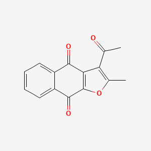 molecular formula C15H10O4 B1217571 3-Acetyl-2-methylnaphtho[2,3-b]furan-4,9-dione 