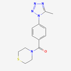 [4-(5-methyl-1H-tetrazol-1-yl)phenyl](thiomorpholin-4-yl)methanone