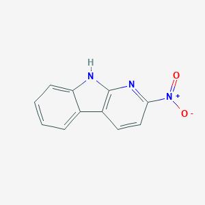 molecular formula C11H7N3O2 B121758 2-nitro-9H-pyrido[2,3-b]indole CAS No. 176853-91-1