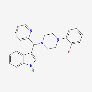 3-{[4-(2-fluorophenyl)piperazin-1-yl](pyridin-2-yl)methyl}-2-methyl-1H-indole