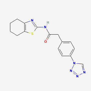 2-(4-(1H-tetrazol-1-yl)phenyl)-N-(4,5,6,7-tetrahydrobenzo[d]thiazol-2-yl)acetamide