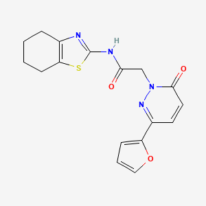 2-[3-(furan-2-yl)-6-oxopyridazin-1(6H)-yl]-N-[(2Z)-4,5,6,7-tetrahydro-1,3-benzothiazol-2(3H)-ylidene]acetamide