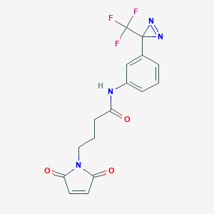 B121759 4-(2,5-dioxopyrrol-1-yl)-N-[3-[3-(trifluoromethyl)diazirin-3-yl]phenyl]butanamide CAS No. 151077-62-2