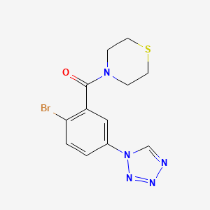 molecular formula C12H12BrN5OS B12175998 [2-bromo-5-(1H-tetrazol-1-yl)phenyl](thiomorpholin-4-yl)methanone 