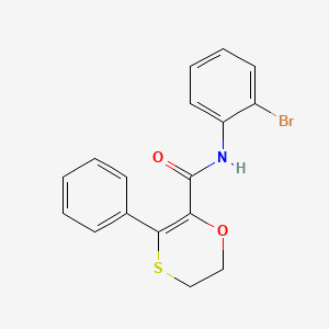 N-(2-bromophenyl)-3-phenyl-5,6-dihydro-1,4-oxathiine-2-carboxamide