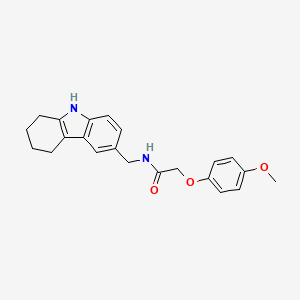 2-(4-methoxyphenoxy)-N-(2,3,4,9-tetrahydro-1H-carbazol-6-ylmethyl)acetamide