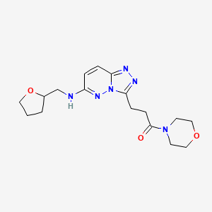 1-(Morpholin-4-yl)-3-{6-[(tetrahydrofuran-2-ylmethyl)amino][1,2,4]triazolo[4,3-b]pyridazin-3-yl}propan-1-one