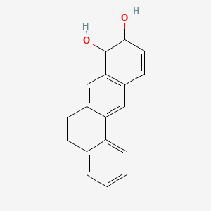 molecular formula C18H14O2 B1217602 8,9-Dihydrobenz(a)anthracene-8,9-diol CAS No. 4615-63-8