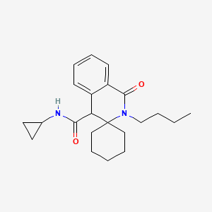 2'-butyl-N-cyclopropyl-1'-oxo-1',4'-dihydro-2'H-spiro[cyclohexane-1,3'-isoquinoline]-4'-carboxamide