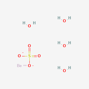 molecular formula BeH8O8S B1217607 硫酸铍四水合物 CAS No. 7787-56-6