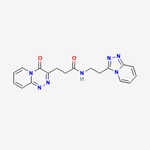 3-(4-oxo-4H-pyrido[2,1-c][1,2,4]triazin-3-yl)-N-[2-([1,2,4]triazolo[4,3-a]pyridin-3-yl)ethyl]propanamide