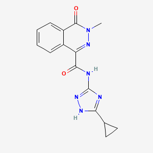 N-(3-cyclopropyl-1H-1,2,4-triazol-5-yl)-3-methyl-4-oxo-3,4-dihydrophthalazine-1-carboxamide