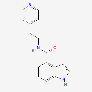 N-[2-(pyridin-4-yl)ethyl]-1H-indole-4-carboxamide