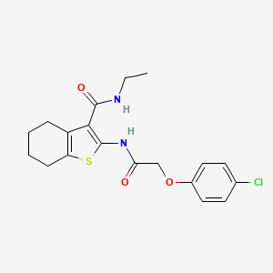 2-{[(4-chlorophenoxy)acetyl]amino}-N-ethyl-4,5,6,7-tetrahydro-1-benzothiophene-3-carboxamide