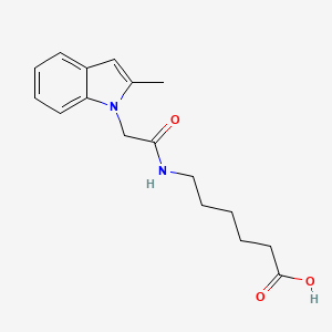 6-{[(2-methyl-1H-indol-1-yl)acetyl]amino}hexanoic acid