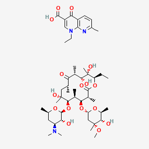 molecular formula C49H79N3O16 B1217626 Erythromycin nalidixate CAS No. 167029-45-0