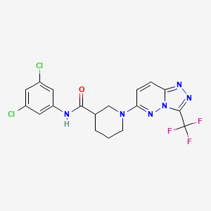 N-(3,5-dichlorophenyl)-1-[3-(trifluoromethyl)[1,2,4]triazolo[4,3-b]pyridazin-6-yl]piperidine-3-carboxamide