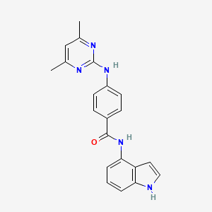 4-((4,6-dimethylpyrimidin-2-yl)amino)-N-(1H-indol-4-yl)benzamide