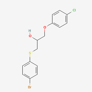 1-[(4-Bromophenyl)sulfanyl]-3-(4-chlorophenoxy)propan-2-ol