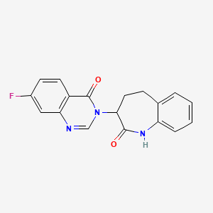 7-fluoro-3-(2-hydroxy-4,5-dihydro-3H-1-benzazepin-3-yl)quinazolin-4(3H)-one