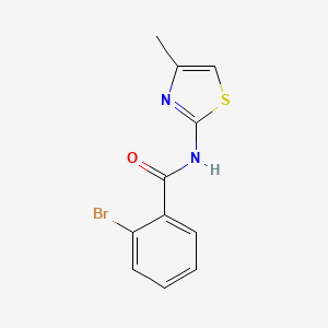 2-bromo-N-(4-methyl-1,3-thiazol-2-yl)benzamide