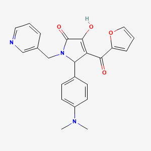 5-[4-(dimethylamino)phenyl]-4-(furan-2-ylcarbonyl)-3-hydroxy-1-(pyridin-3-ylmethyl)-1,5-dihydro-2H-pyrrol-2-one