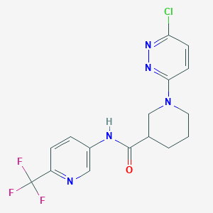 molecular formula C16H15ClF3N5O B12176401 C16H15ClF3N5O 