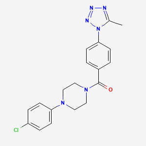 [4-(4-chlorophenyl)piperazin-1-yl][4-(5-methyl-1H-tetrazol-1-yl)phenyl]methanone