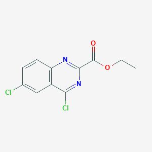 molecular formula C11H8Cl2N2O2 B121765 4,6-二氯喹唑啉-2-羧酸乙酯 CAS No. 150449-99-3