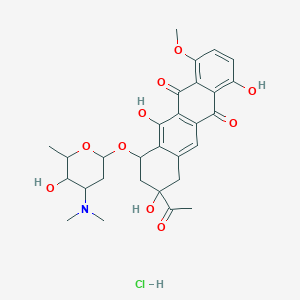 molecular formula C29H34ClNO10 B1217653 N,N-Dimethyldaunorubicin hydrochloride CAS No. 70095-84-0