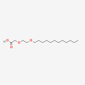 molecular formula C16H32O4 B1217655 [2-(DODECYLOXY)ETHOXY]ACETIC ACID CAS No. 33939-64-9